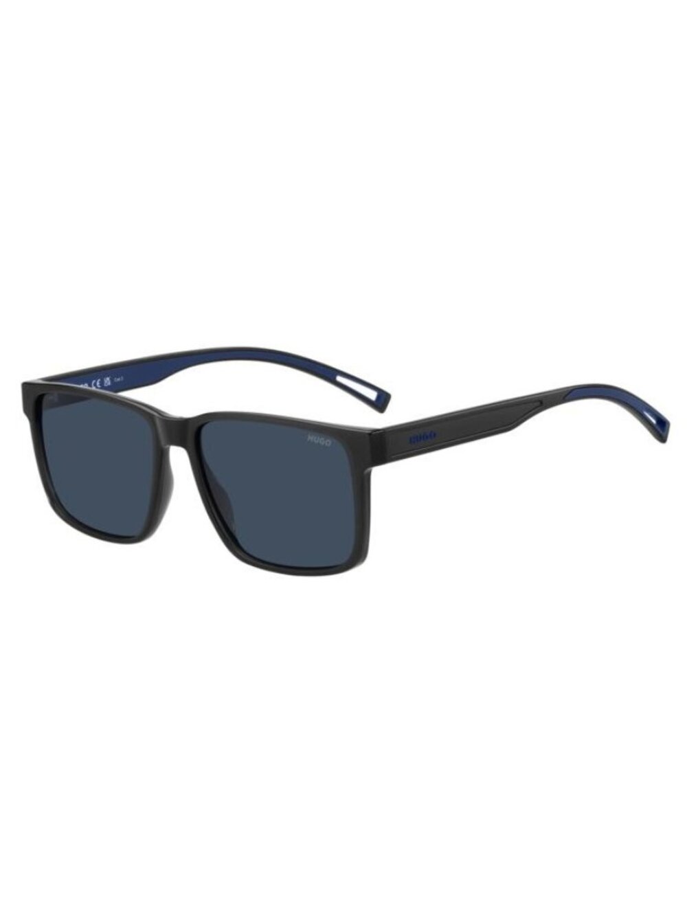 New Hugo Men's Sunglasses Grey Blue Lens HG 1369 S KB7 57